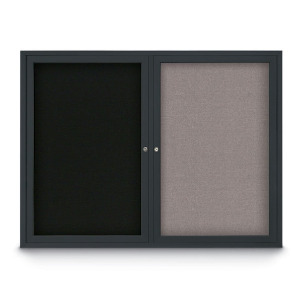 Corkboard, Rubber/Black, 24" x 36"